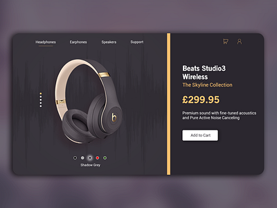 Beats Product Page beats branding ecommerce headphones marketing photoshop product