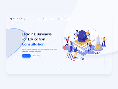 Landing page - Sree app clean colors consultancy design education education website figma landing minimal ui ui design ux web website