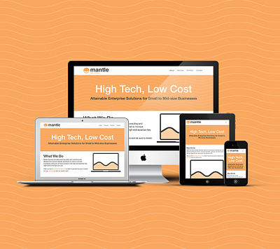 Mantle Services Website bootstrap responsive web design website design