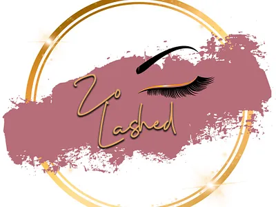 Zo Lashed Logo Design branding design illustration logo logo design logo designer makeup makeup logo