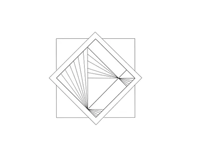 Beyond the Veil abstract art black and white geometric art geometric illustration line art