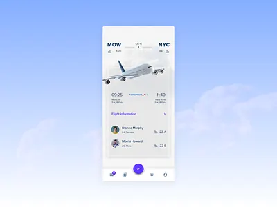 Flight Booking App airline airplane book booking clean clean design clean ui concept flight flight app flight booking minimalism mobile app ticket ticket app ticket booking ui ux white