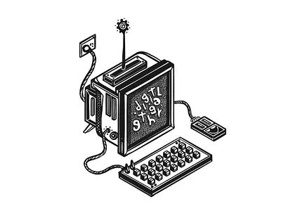 System Error computer computers computor error concept digit.ether digital art digital illustration digitalart error illustration ipad ipad pro procreate