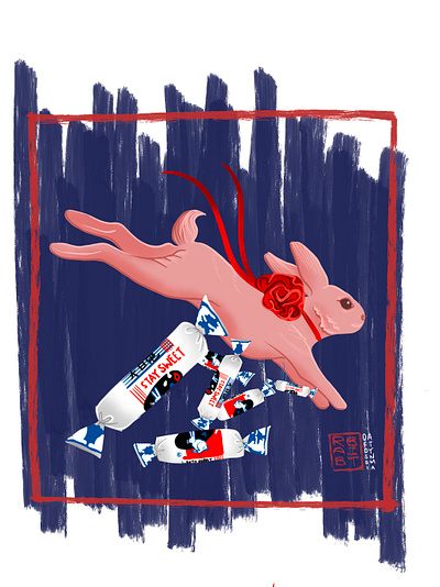 Chinese Zodiac Rabbit chinese culture chinese new year design illustration lunar new year procreate rabbit white rabbit