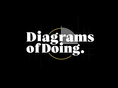 Diagrams of Doing branding illustration lettering logo simple simplicity type typography
