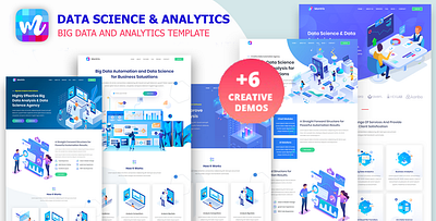 Montrix - Data Science & Analytics Template big data data analysis data analytics data science