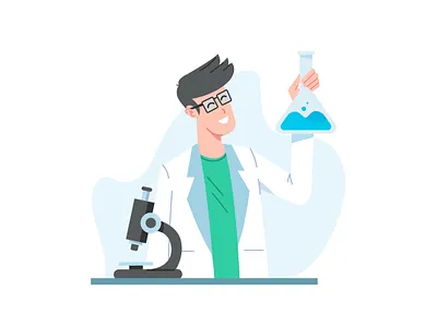 Lab test app doctor ecommerce icons illustraion lab medicine microscope test ui ui design