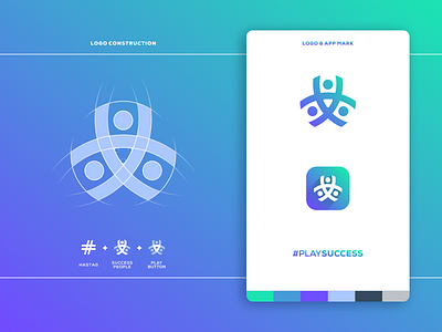 #playsuccess artismstudio artwork brand identity branding business company creative digital graphicdesign grid icon illustrator lineart logo marketing play success