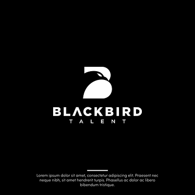 Black Bird Logo bird black logo logo design