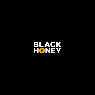 BLACK HONEY Logo concept black design honey honeybee logo logodesign simple yellow