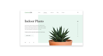 GreenerLife Indoor Plants UI design ecofriendly green indoor plants plant plants plants ui ui ui ux ui ux design ui design ui ux uidesign uiux ux web web design webdesign website website design website designing