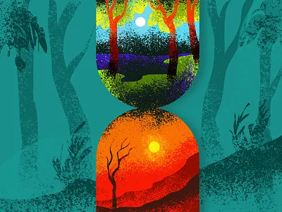 Save Forest amazon animal artist austratlia conservation design forest illustraion natural nature nature illustration save tree wild wildlife