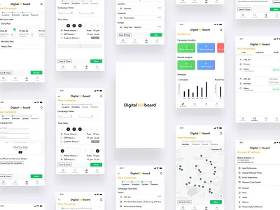 Digital Billboard advertisement advertising app app design billboard billboard design campaign color design digital gradiant mobile app design payment method scale ui uiux ux ux design