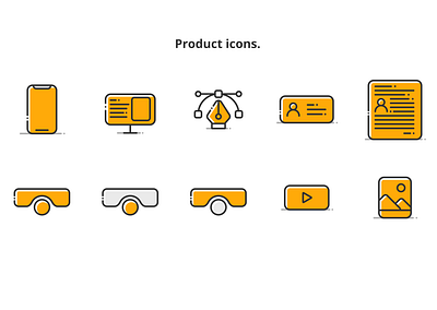 Product icons. icon icon design icon set illustration illustration design illustrations illustrator vector