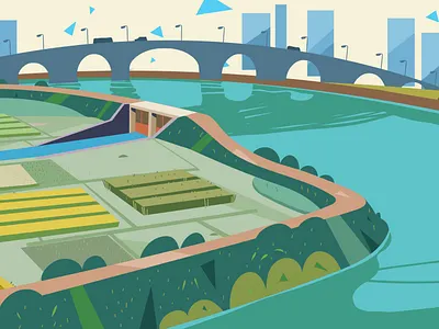 develop polder design illustration