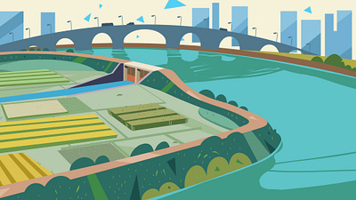 develop polder design illustration