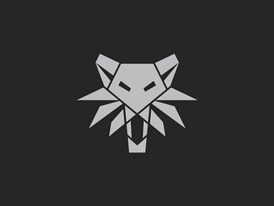 Witcher | Logo Concept badge fantasy geralt icon logo logo design mark mascot mascot logo medallion modern netflix rivia series sharp simple strong witcher wolf wolf logo