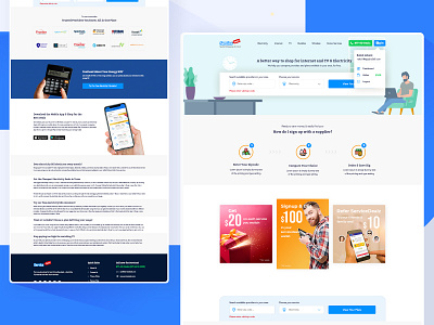 Servicedealz Home Page design illustration ui ux