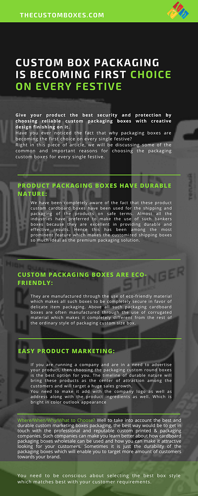 Custom Box Packaging is becoming First Choice on Every Festive