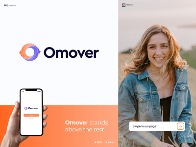 Omover Logo brand identity branding graphic design identity illustration it logo logo design logos logotype tech tech logo technologies technology logo