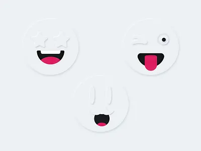 Neumorphism Emoji 2020 clean emoji illustration illustrator neumorphism ui