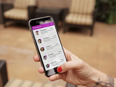 Chat List Screen chat app lists materialdesign ui