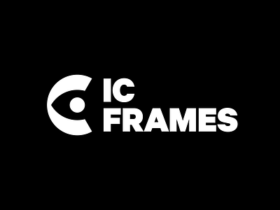 IC Frames logo design bold brand identity branding eye geometric gestalt letter c logo logo design logomark minimal negative space negative space logo photographer photography logo simple urban