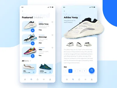 Sneakers Store E-Commerce App app app design dailyui dailyui 002 dailyuichallenge design e commerce e commerce app e commerce shop e commerce website footwear sneakers ui uidesign uiux ux web