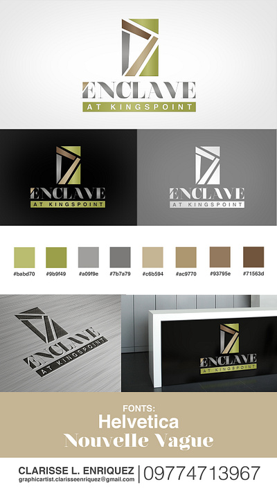 BRANDING: Enclave Estates brand identity design branding business card design corporate branding corporate design corporate identity graphic design logo design