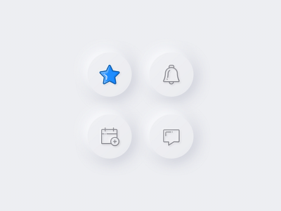 Neumorphism – icons 2020 3d button clean design trend icons minimalism neumorphic neumorphism skeuo ui white