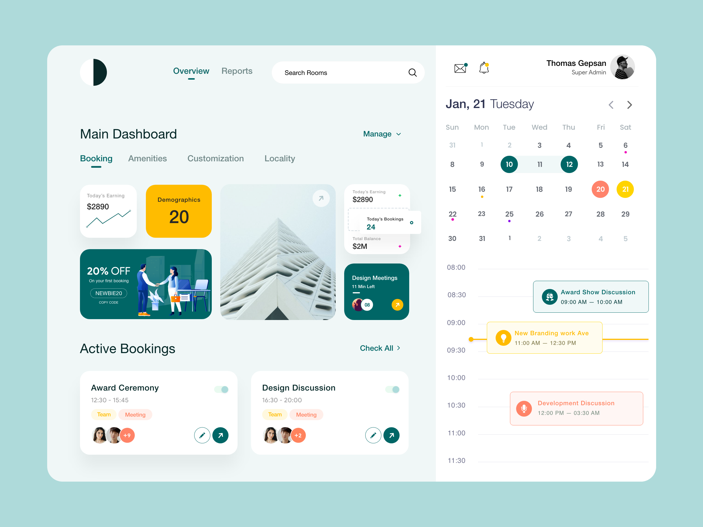 Example of Project Management Dashboard