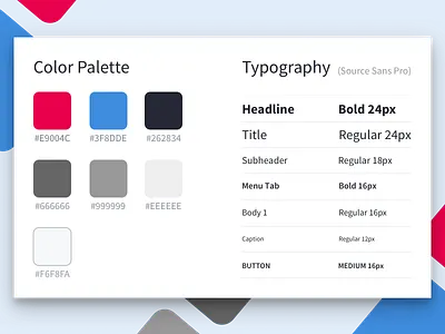 HabitExplorer Color Palette