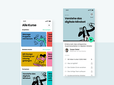 Myndset app e learning mvp ui ux