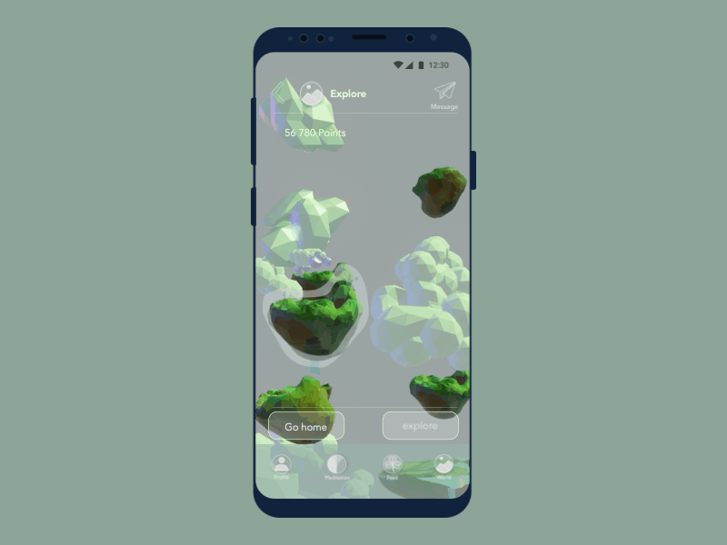 Main Land animation blender blender3d calm design game game design island meditation mindfulness notifications principle sketch slow transition transitions uidesign uiux ux uxdesign