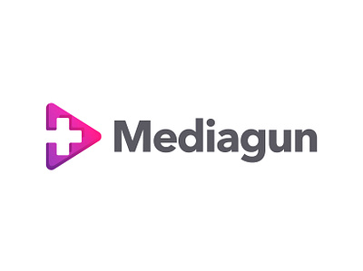 Mediagun play branding design logo logodesign