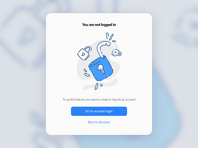 Unlock me please adobe fresco blue edsign flat illustration key lock mobile app ui unlock ux