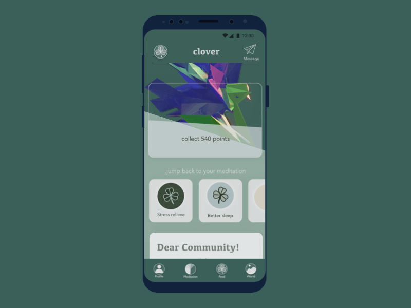 Building Community comment community design feature illustration meditation message mindfulness mobile notification notifications principle sketch transitions ui uiux ux