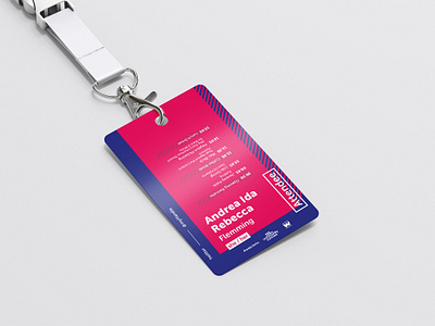 Conference Badge - webclerks community conf branding design flat graphic illustrator typography vector