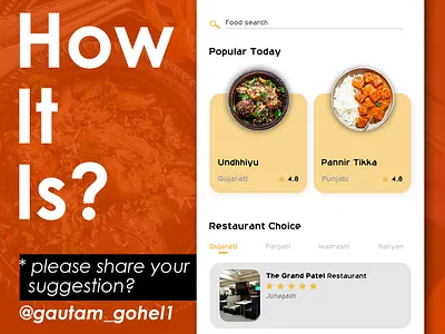 food search ui app appdesign creativity design designs graphicdesign ui ui design