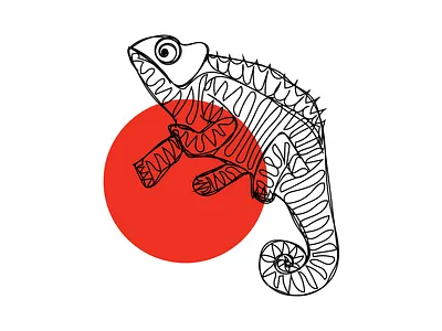 Society, Fear black circle design draw dribbble hessanmadr illustrator line art lineart red redhorn