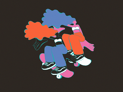 F L O W illustration skateboard