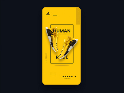 Human Race addidas app design design app minimal nike shoe design typography ui ui design ui ux user experience user interaction user interface