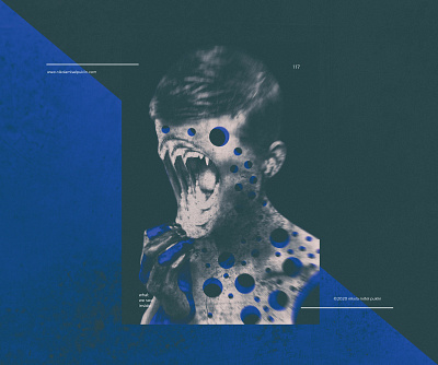 no. 117 speak up black blue design digital art digitalart human illustration minimal photomanipulation photoshop poster poster a day posterdesign postereveryday typography