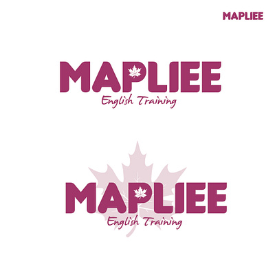 MAPLIEE LOGO best logo branding canada leaf creative logo english logo leaf logo logo mapliee