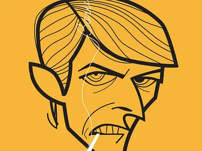 David Bowie adobe creative cloud adobe illustrator blackstar bowie caricature cartoon david bowie diego riselli fan art piedimonte matese retro starman tribute vector ziggy stardust