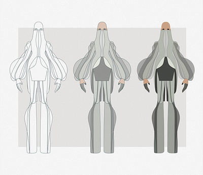 Genesis character character design fashion hautecouture illustration shimur vector