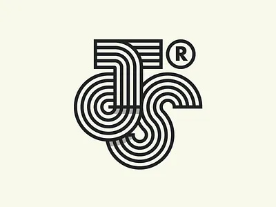 Monogram for The Graphic Standard brand identity branding logo monogram typography