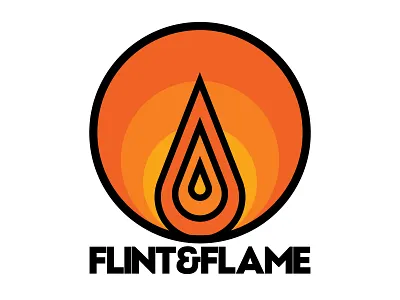 Daily Logo Challenge #10 - Music Streaming branding daily logo daily logo challenge daily logo design dailylogochallenge design fire flame flame logo flint and flame icon illustration illustrator logo