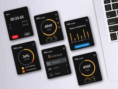 Apple watch app |health care| ux uidesign uiux darkmode