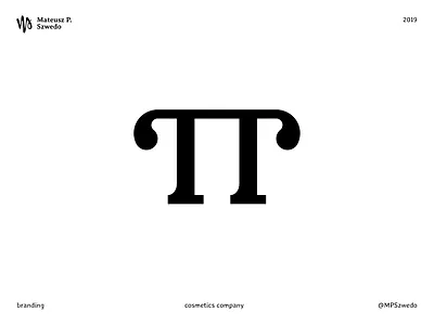 Cosmetics company brand identity brand identity design branding branding design column cosmetic logo cosmetics design font design icon legature letters logo logo design logofolio minimal logo portfolio symbol tt typography